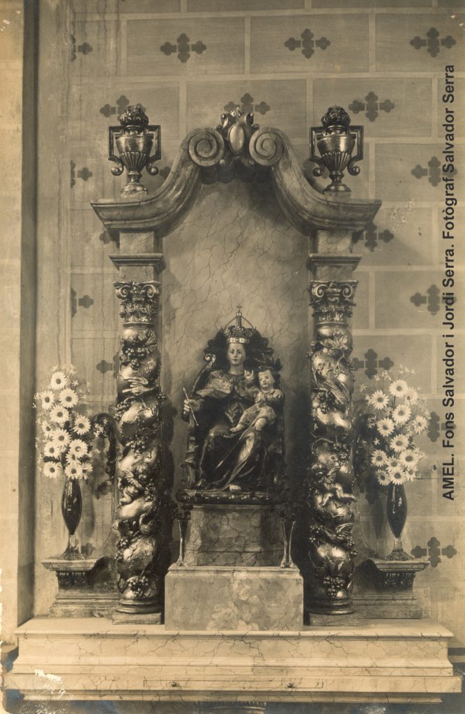 Figura escultòrica barroca de la Mare de Déu de Gràcia. 1920-1936.